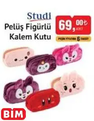 STUDİ PELÜŞ FİGÜRLÜ KALEM KUTU